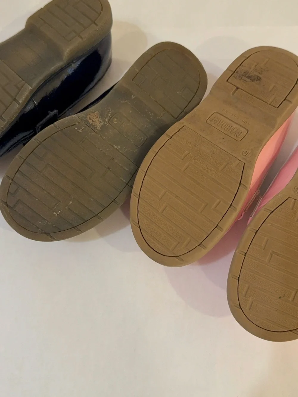 Gymboree Pink & Navy Bow Loafers